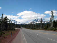 View from Cascades Lakes Scenic Highway near Mt. Bachelor