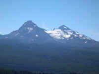 North Sister and Middle Sister, just south of McKenzie Pass