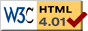 W3C HTML 4.01 icon