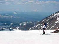 Mt. Washington, Three Finger Jack and Mt. Jefferson on the saddle to Middle Sister