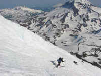 Down the South Ridge to the saddle and Chamber's Lakes