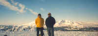 Climbers overlooking their play-pen, twenty miles west of Bend, Oregon